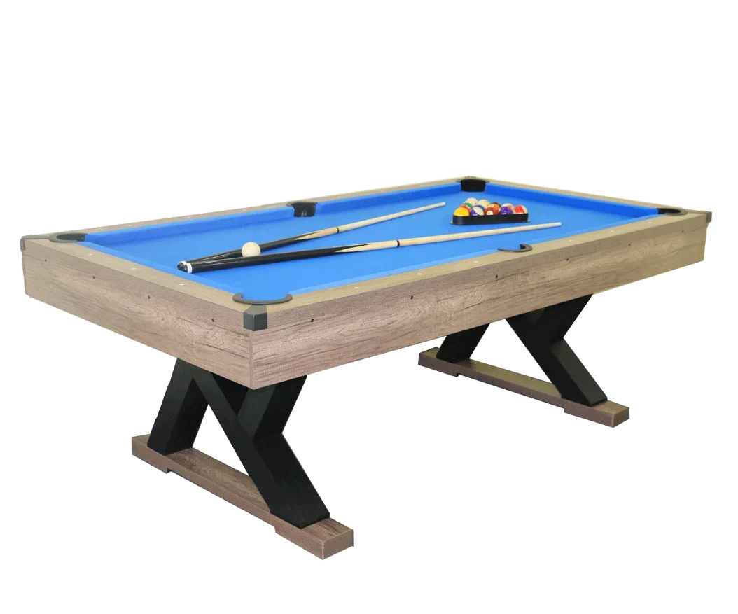 High Quality Standard Pro Snooker & Billiard Table Wooden Grain Design With PVC Pocket Indoor Entertainment Game Table