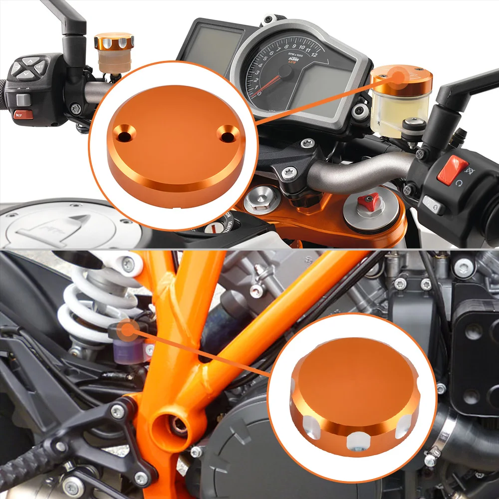 

For KTM 1290 Super Adventure /R S T 1290 Super Duke R GT 2015-2020 Front Rear Brake Reservoir Master Cylinder Cover