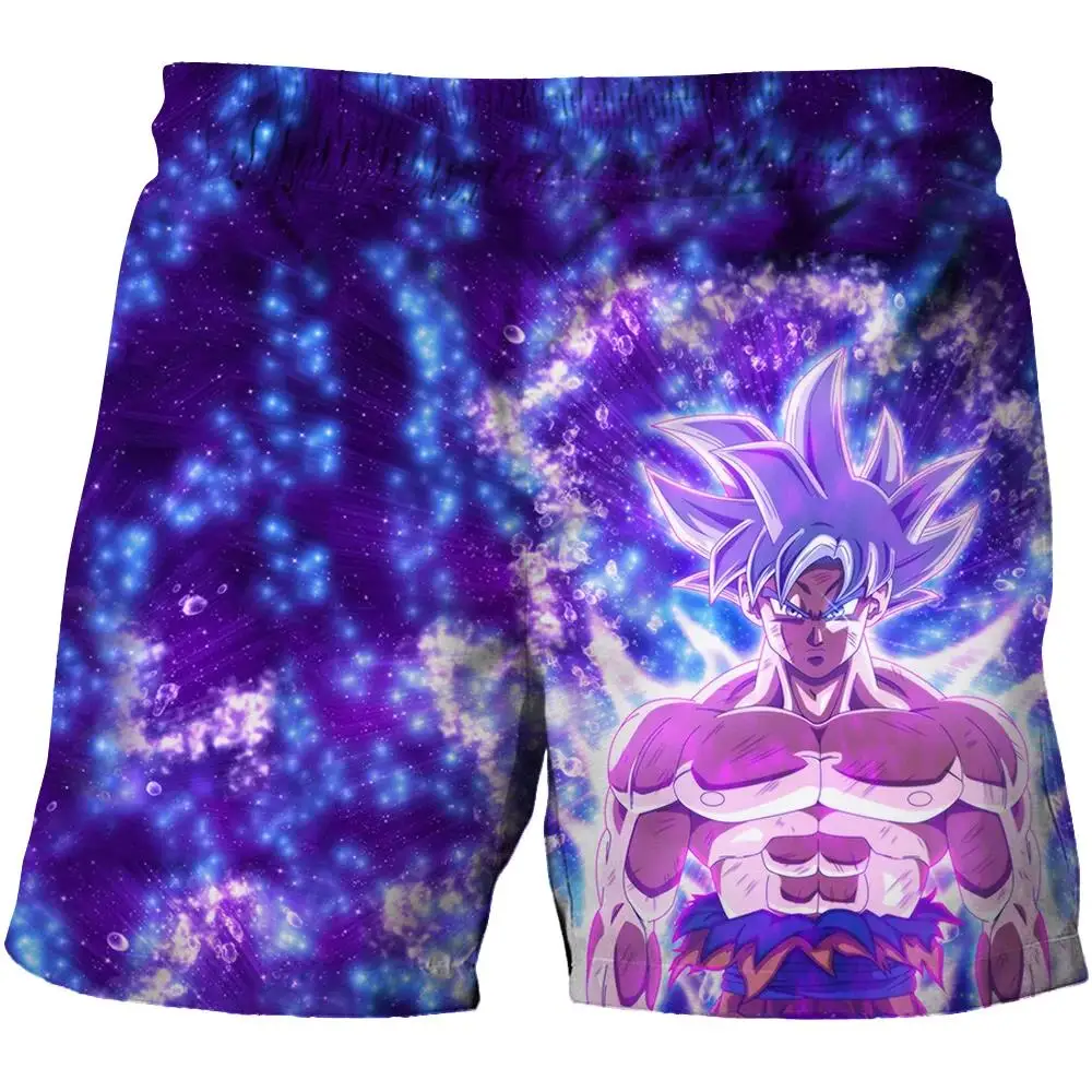 Fashion 2024 Boys Harajuku Beach pants for children Couples Clothes Dragon Ball Z Kids 3D Cartoon Print shorts