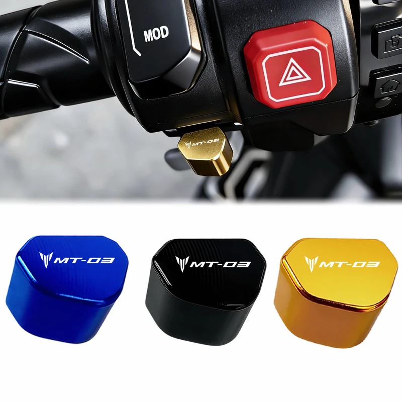 

Мотоциклетная кнопка-переключатель CNC для YAMAHA MT-03 MT03 MT 03, кнопка поворотника, колпачок для ключа, алюминий 2026
