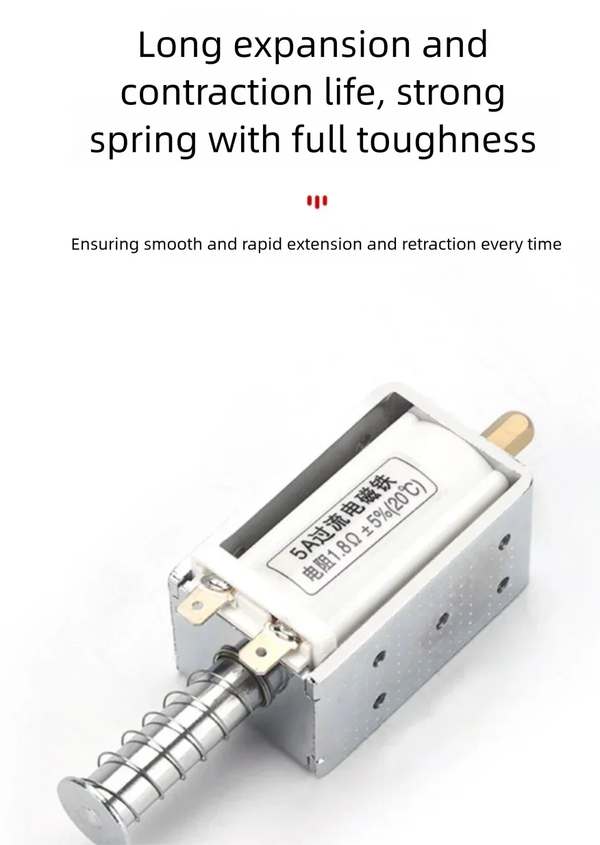 5A High-Voltage On-Off Overcurrent Electromagnet Push-Pull Long-Stroke Industrial Use Electromagnet for Automation And Control