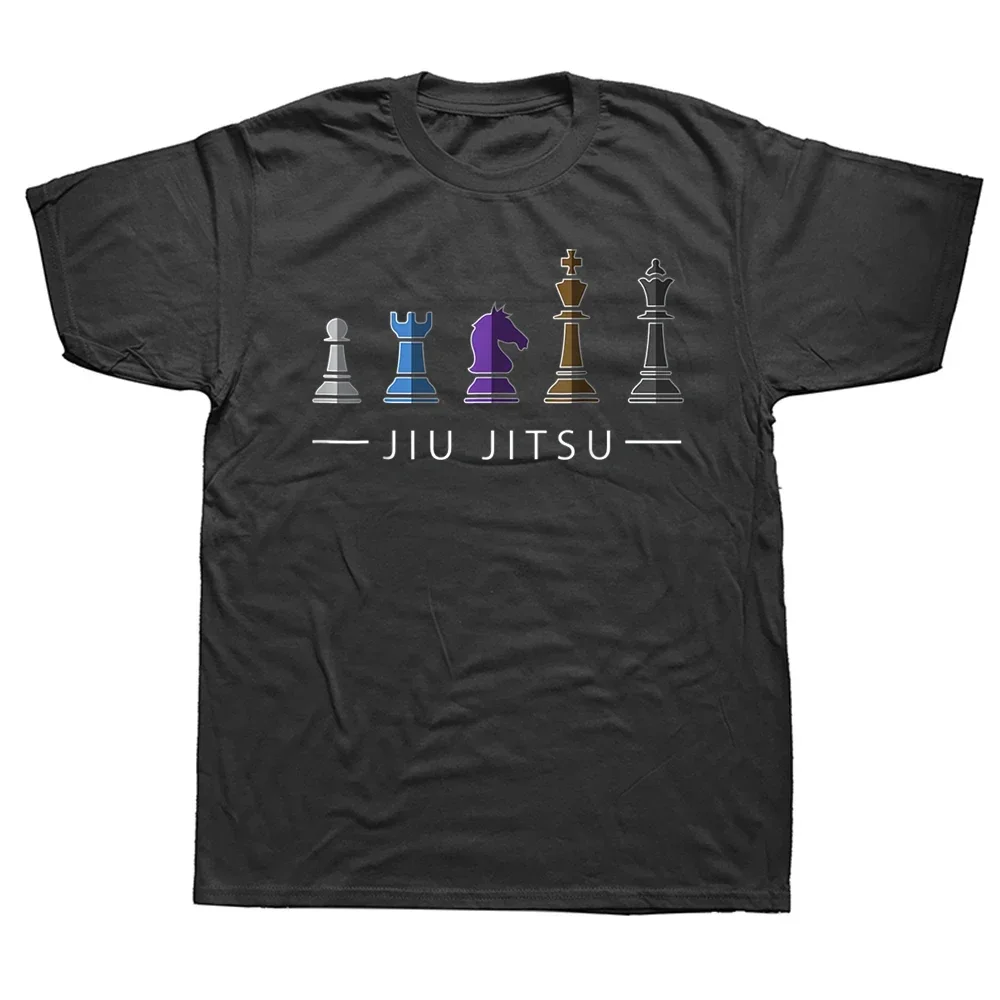 

BJJ Brazilian Jiu Jitsu Chess Belt Fighter T Shirts Graphic Cotton Streetwear Short Sleeve Birthday Gifts Summer Style T-shirt