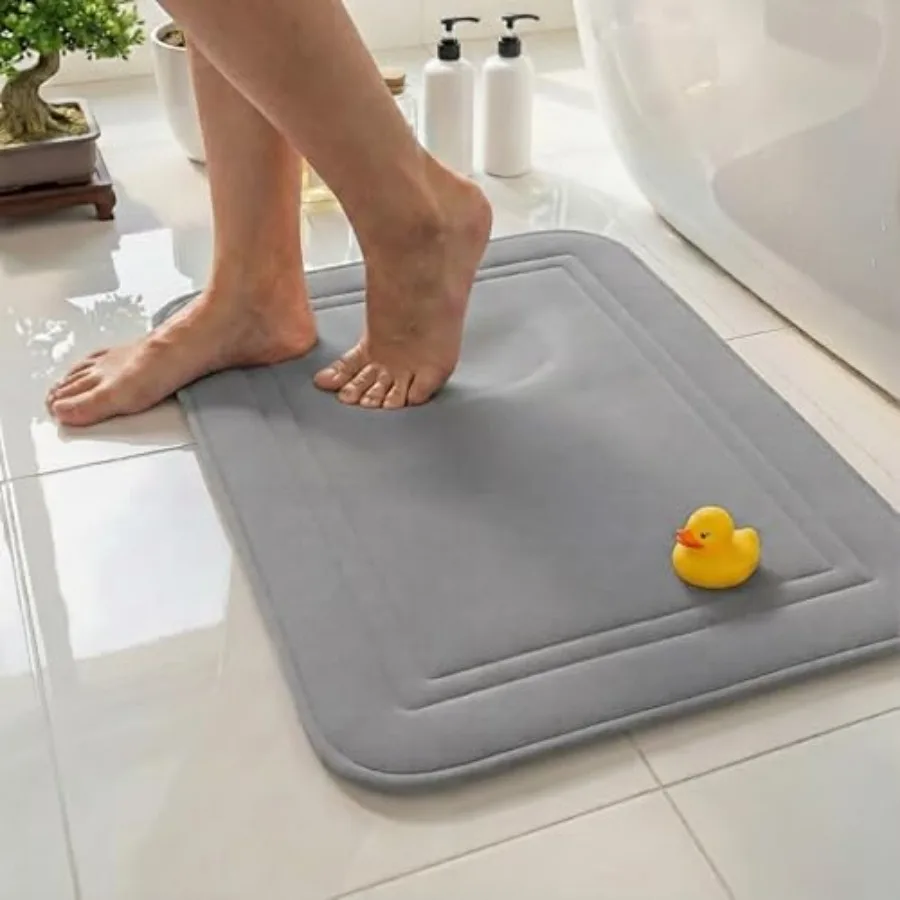 

Memory Foam Bath Mat Non Slip Mache Washable Quick Dry and Absorbent Rugs Bath Mats for Bathroom Floor Tub and Shower Bathroom
