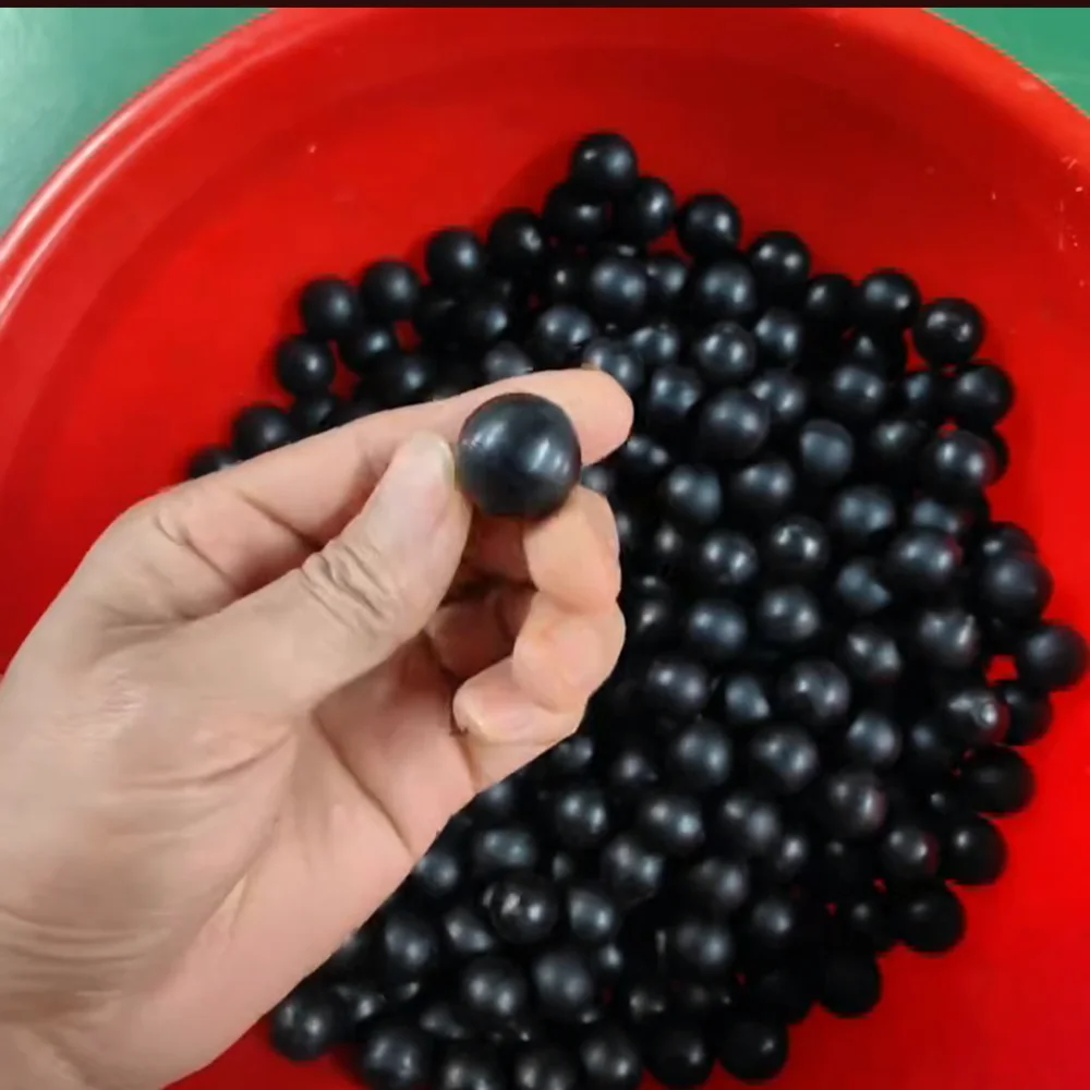Dia 4/4.5/4.76/5-12.7MM NBR Rubber/FKM Black Solid Ball Oil Resistant Nitrile Ball for Valve Sealing Shock Absorption 10-100Pcs