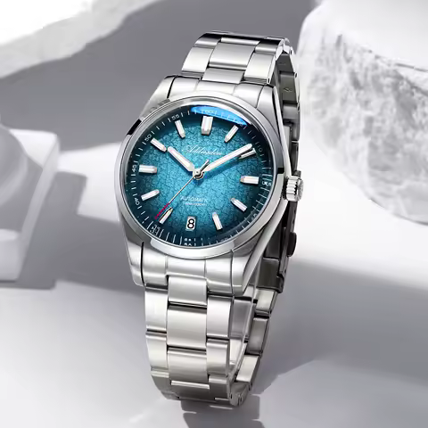 ADDIESDIVE Gradient Diver Watches for Men K1 Mineral Glass Stainless Steel Waterproof Automatic Mechanical Watches AD2531 Luxury