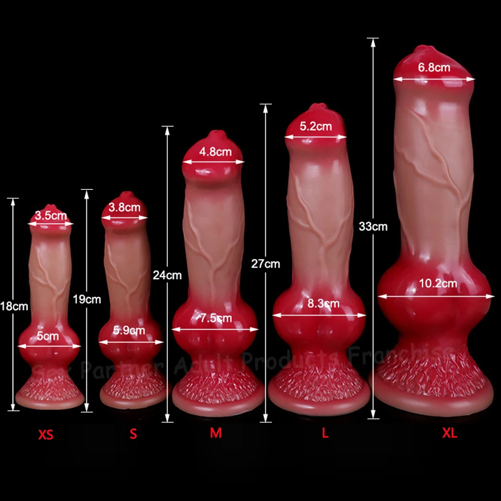 Silicone Big Dog Dildo Vagina Stimulate Penis Knot Huge Animal Dildo Anus Massage Sex Toys Flexible Butt Plug dilldo suction cup