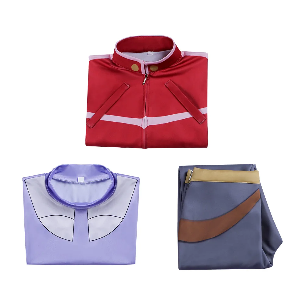 أنيمي رصاصة نوح تأثيري معطف أحمر طقم ملابس النساء السراويل العليا الملابس مجموعة الكبار هالوين لعب الأدوار الدعاوى كرنفال الطرف