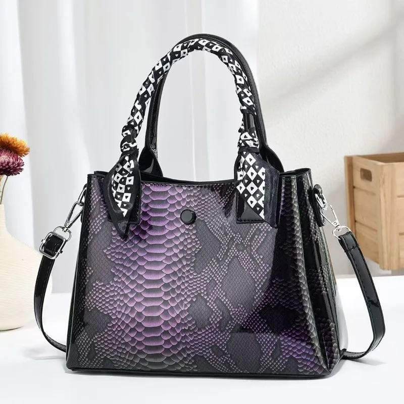 

Bright Leather Crossbody Bag for Women Female Shoulder Messenger Sac Luxury Designer Ladies Handbags Brand Shopper Totes Bags