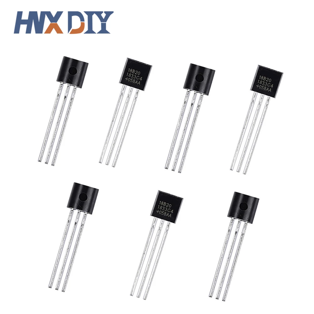 10PCS Waterproof 18B20 Temperature Probe DS18B20 Temperature Sensor Stainless Steel Package 1Meter/2Meter/3Meters Wire