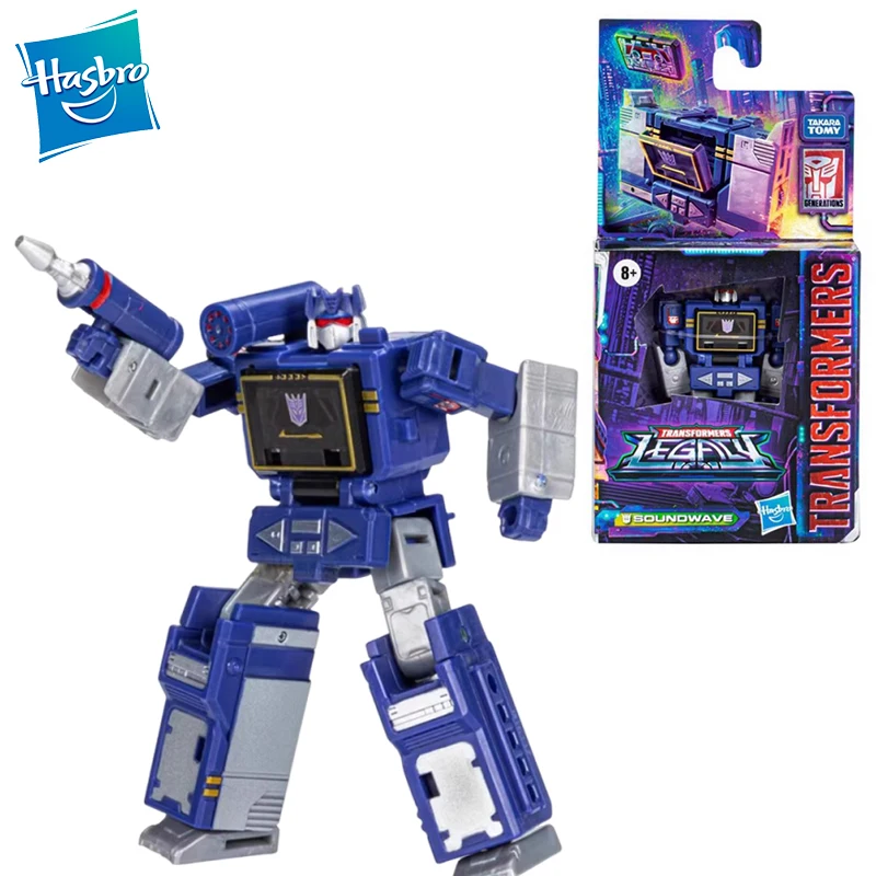 재고 있음 오리지널 Hasbro Transformers Legancy Soundwave 애니메이션 피규어 액션 피규어 모델 컬렉션 소년을위한 취미 장난감