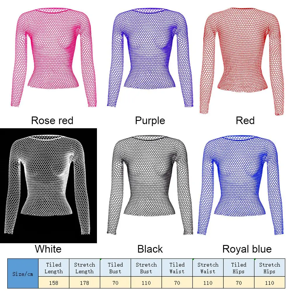 Women Sexy Lingerie Costumes Bodystocking Night Dress Nightwear Hollow Out Fishnet Long Sleeve Tops Base Tanks Underwear