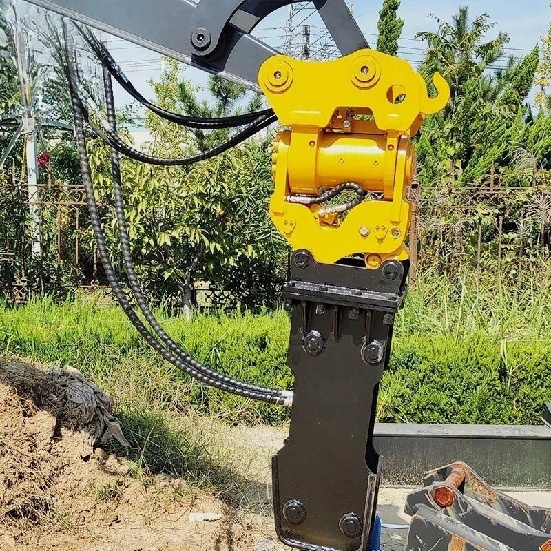 Additional power tilt of excavator with customizable quick hook hydraulic tilt coupling