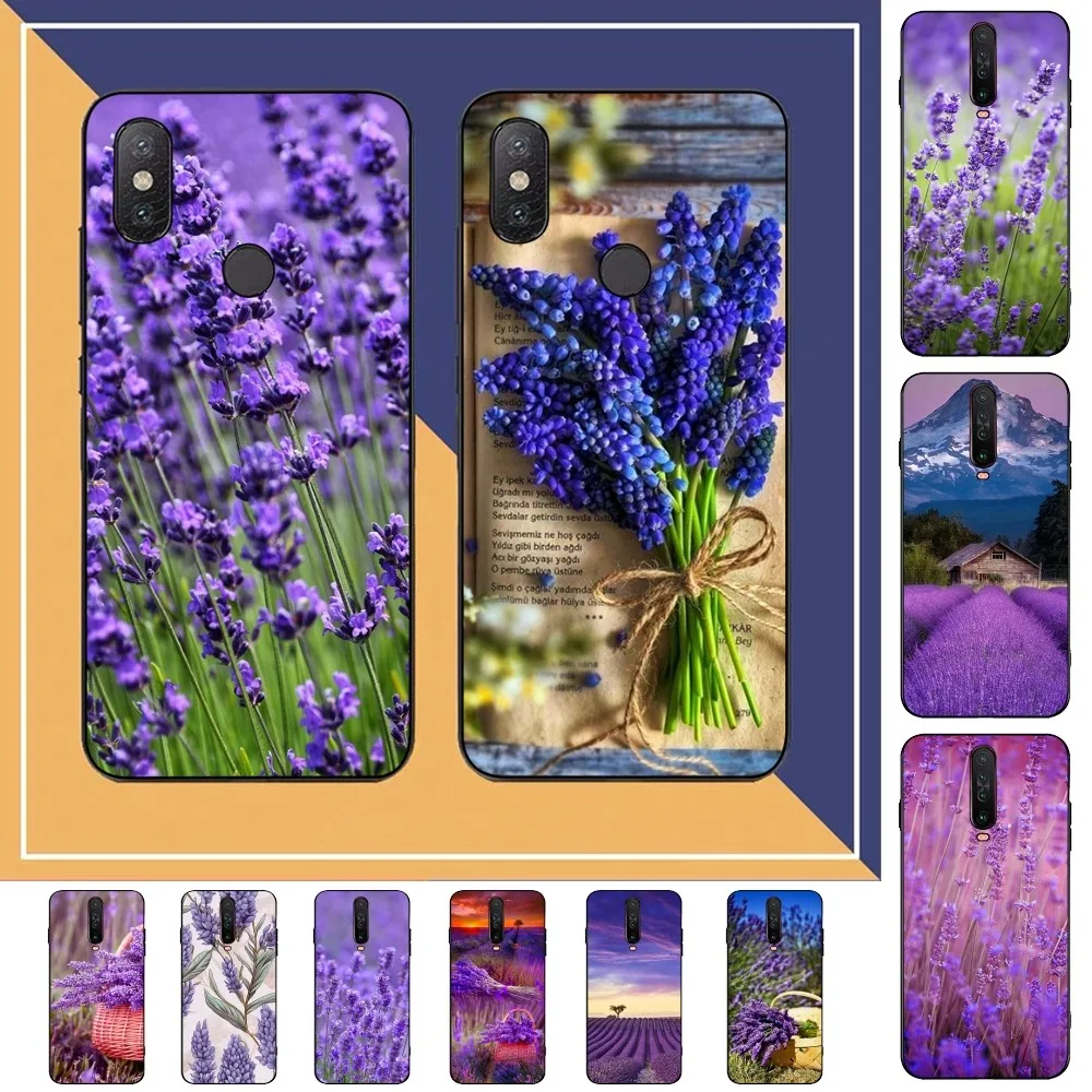 Lavender Purple Flower Phone Case For Redmi Note 4 X 5 A 6 7 8 Pro T 9 Pro 9S 10 Pro 11 Pro 11S 11Epro PocoM3pro