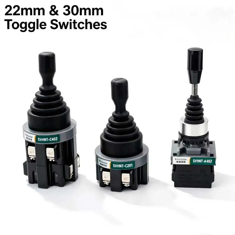 22mm 30mm Toggle Switches Joystick Industrial Rocker Cross Switches 2 Position 4 Way Self Latching Reset Momentary HNP-X201 2011