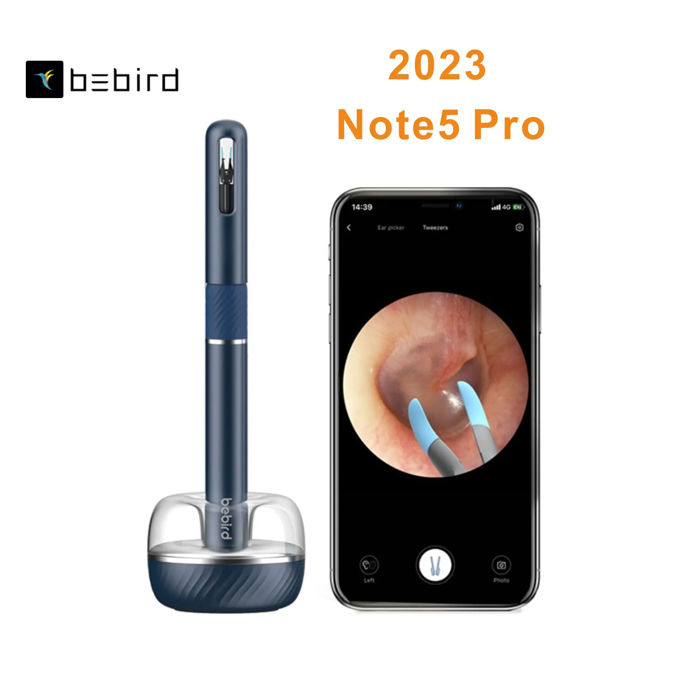 BEBIRD Xiao'Mi Note5 Pro Earpick Tweezer 2-in-1 Ear Wax Removal Tool 10 Megapixel Endoscope Visible On App iPhone Android Phone