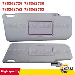 For Fiat Panda 169 MK2 735362729 735362730 For Fiat Panda Sun Visor Left Right Gray Parasol with Mirror 2 Pieces Sun Protector