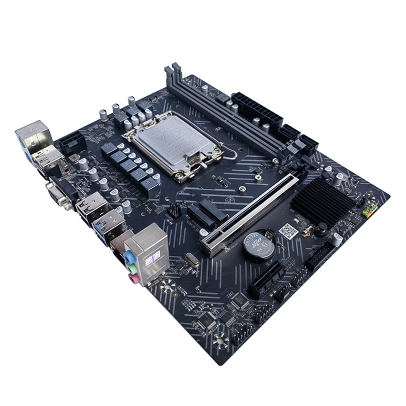 H610 Motherboard+SATA Cable+Thermal Grease LGA1700 DDR4 PCIE 16X Gigabit LAN For G6900 G7400 I3 12100 I5 12500 12Th CPU