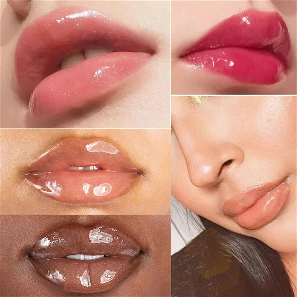 Spiegel Voller Lipgloss Glitter Lip Plumping Hydraterende Lip Tint Glinstert Lippenbalsem Vloeibare Lippenstift Lip Glazuur Lipgloss Make-Up