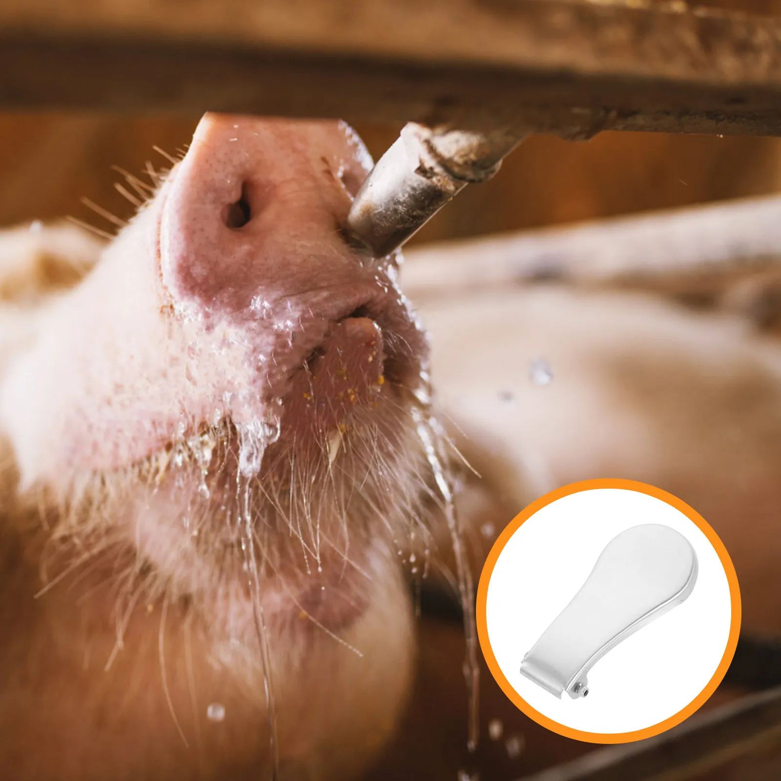 Automatic Livestock Waterer Pressing Sheet Stainless Steel Farm Drinking Fountain Part Cow Sheep Pig Water Dispenser Fitting