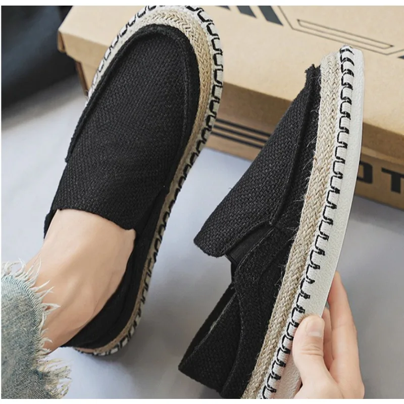 

Espadrilles Shoes for Men Man Sneakers Summer Non-Leather Casual Shoes Fashion Footwear Men Male Classics Designer Linen Leisure