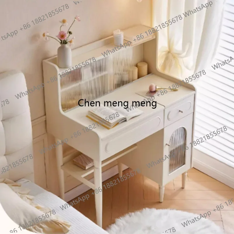 

z0189Bedroom White Dressing Table Mirror Drawers Storage Cabinet Vanity Table Living Room Modern Women Penteadeira Trendy Furnit