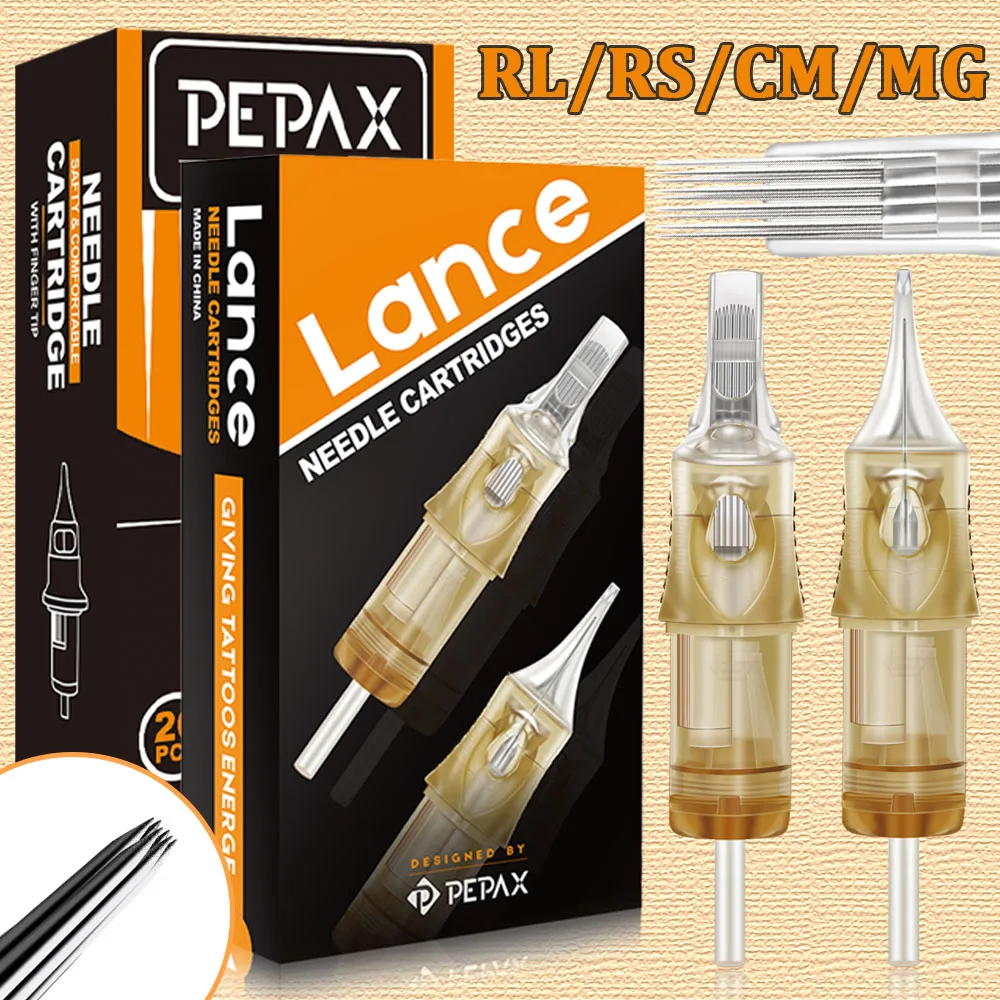 

Иглы для тату-картриджей PEPAX PEPAX Lance RL RS CM M1 Тату-картриджи для макияжа Тату-машина Ручка Игольчатые чернила Принадлежности для татуировки