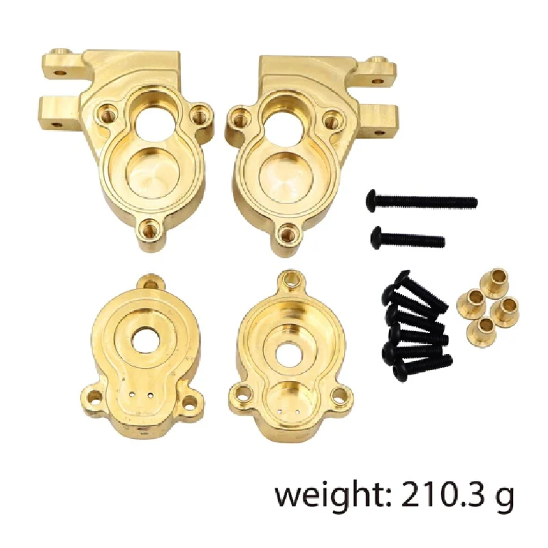 Yikong Brass Front Steering Knuckle Rear Axle Cups Counterweight Upgrade Parts Fits Yk4106 Yk4107 Rc Crawler Off Road Car