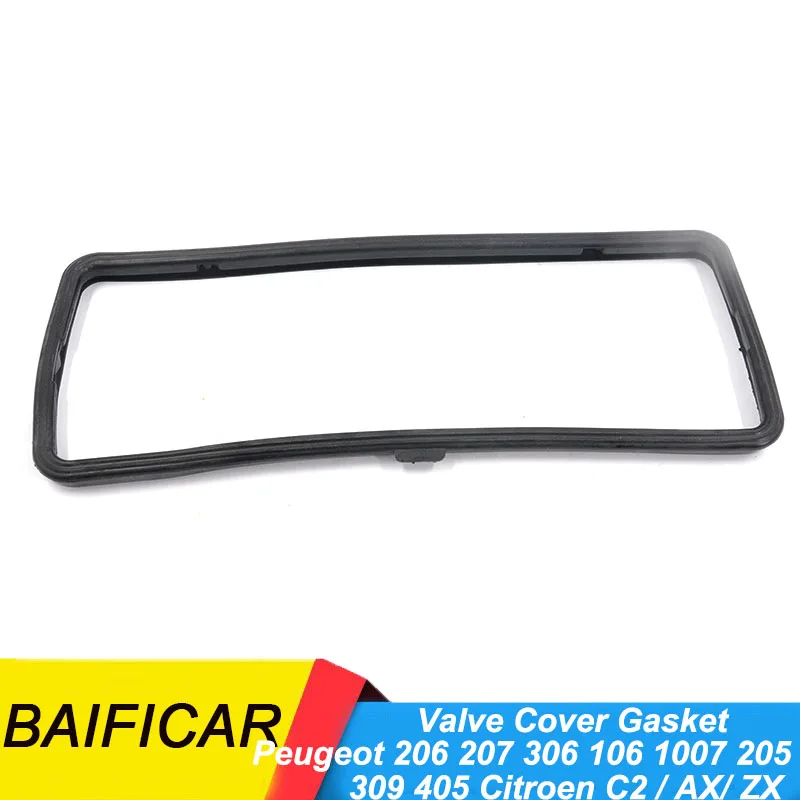 Baificar Band New Valve Cover Gasket 024954 023150P For Peugeot 206 207 306 106 1007 205 309 405 Citroen C2 / AX/ ZX