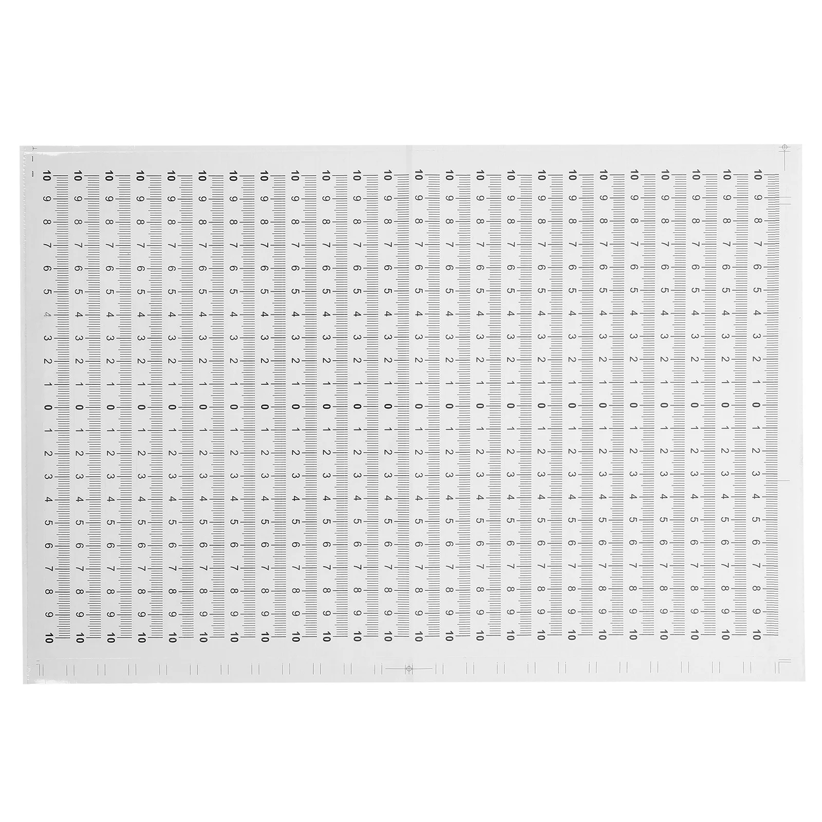 20Pcs Self-Adhesive Scale Ruler Stickers High Adhesion Waterproof Measuring Tape for Workbench Woodworking Drafting Table Use