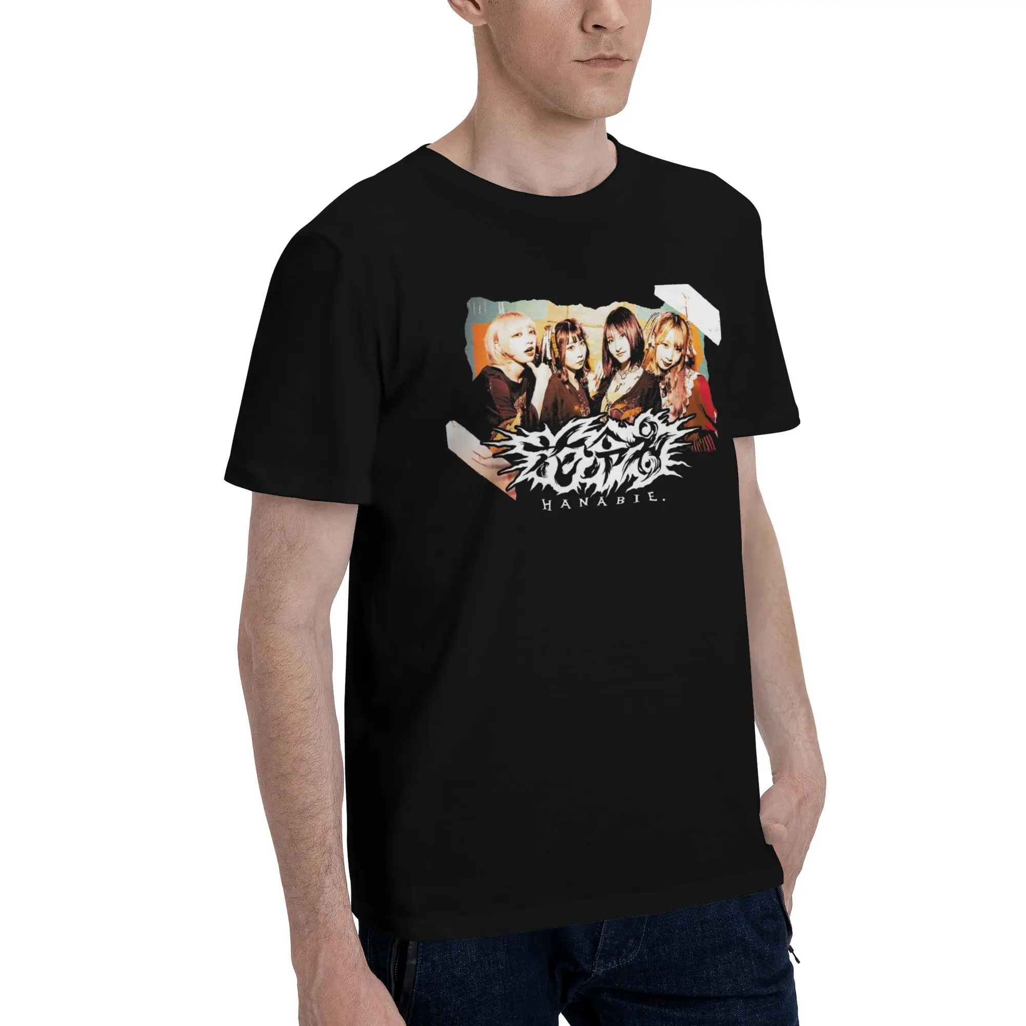 Hanabie Band  New Arrival T Shirt Men Women  Cotton  Tee Shirt Clothing