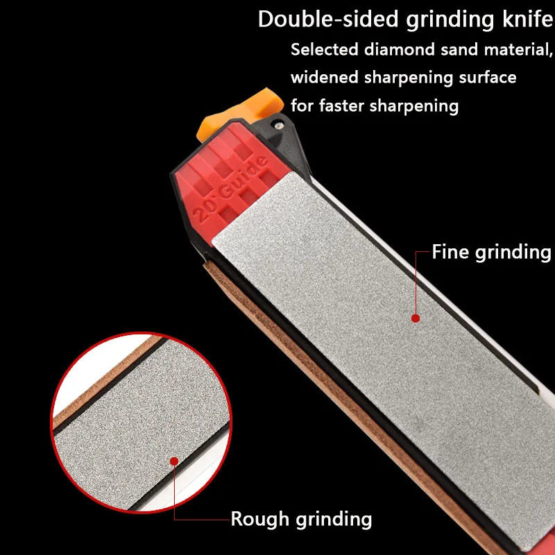 1PC Multifunctional Knife Sharpener Household Diamond Knife Sharpener Double-Sided Sharpening Tools For Outdoor Camping Kitchen