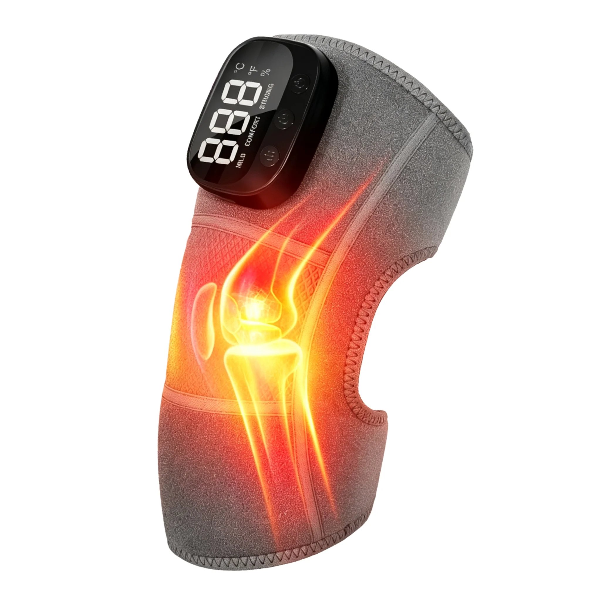 Kabelloses Knie-Massagegerät mit Vibrationsfunktion, Knie-Schulter-Massage-Stützgürtel, Gelenkbandage, Kniepflege-Muskelentspannungsgerät