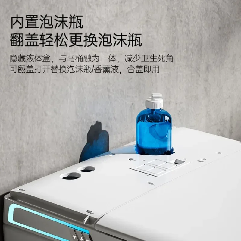 Banheiro inteligente montado na parede