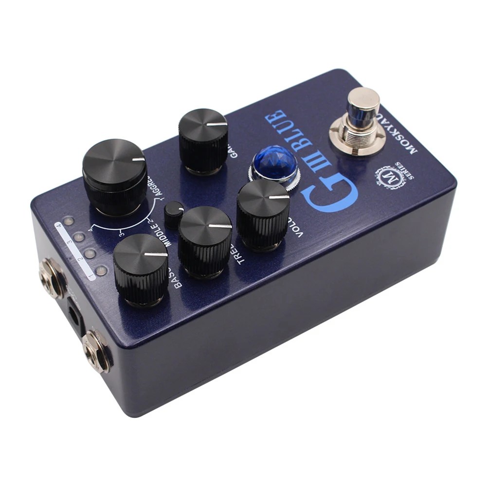 

Guitar Distortion Pedal Electric Guitar Effects Pedal For Live Performances Adjustable Aggression Settings Bass EQ Control