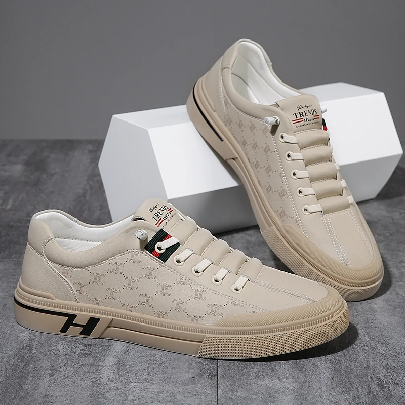 Spring and Autumn New Classic Comfortable Sports Walking Casual Men's Shoes Niche Trend Versatile Flat Bottomed Men's Board Shoe