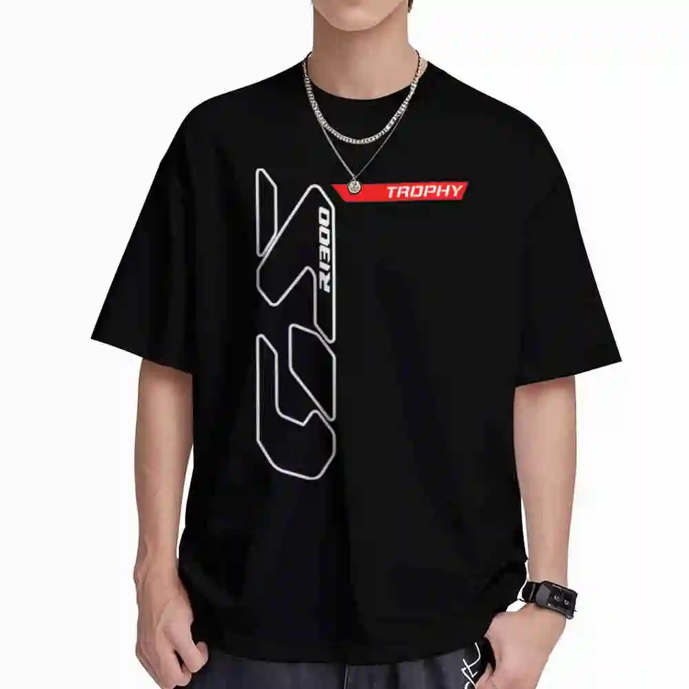 R 1300 GS Triple Logo Short Sleeve Tee 100% Cotton T-Shirt