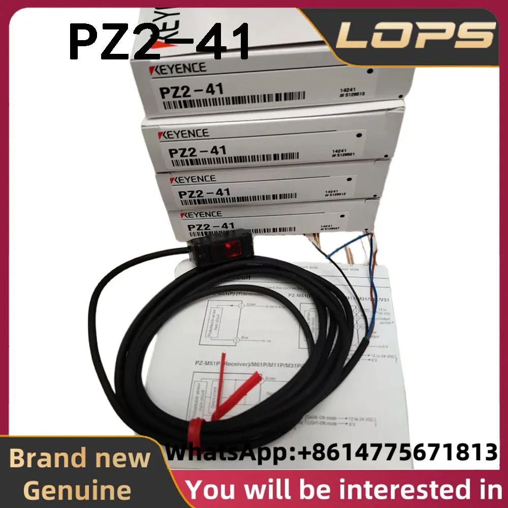 PZ2-41 New Original KEYENCE NPN square retroreflective photoelectric sensor, large quantity in stock, welcome to consult