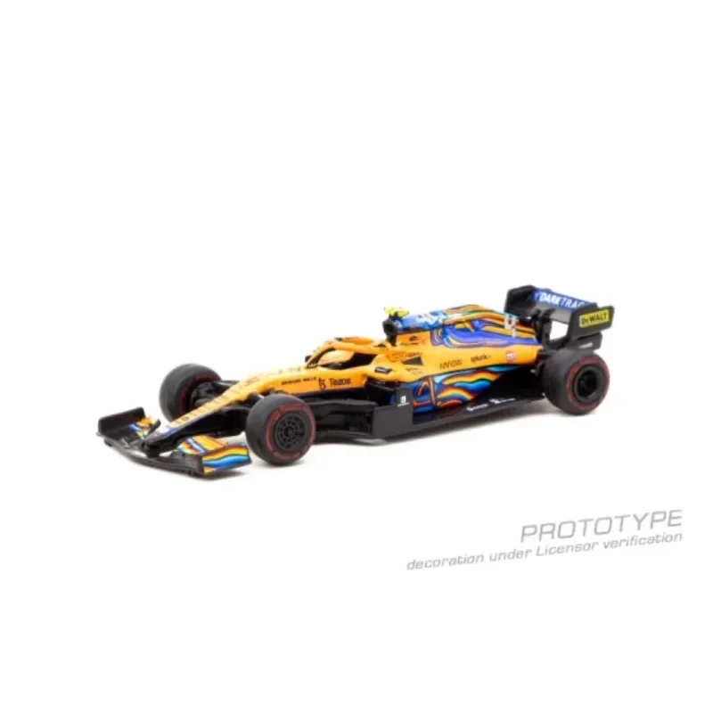 1:64 F1 car Ricard Norris ABU Dhabi alloy simulation model, children's collection of decorative toys, holiday gifts for children