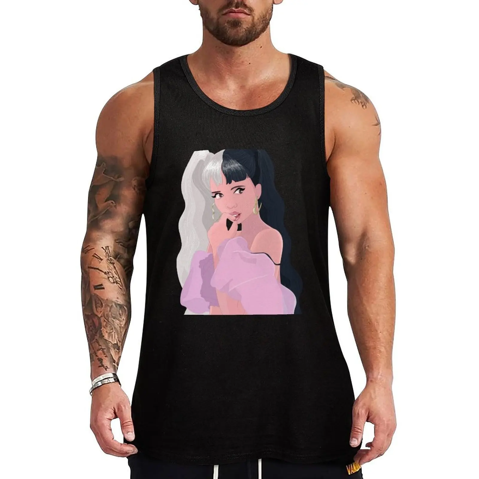 

Crybaby - Illustration Tank Top Футболка без рукавов Мужская одежда брендов без рукавов