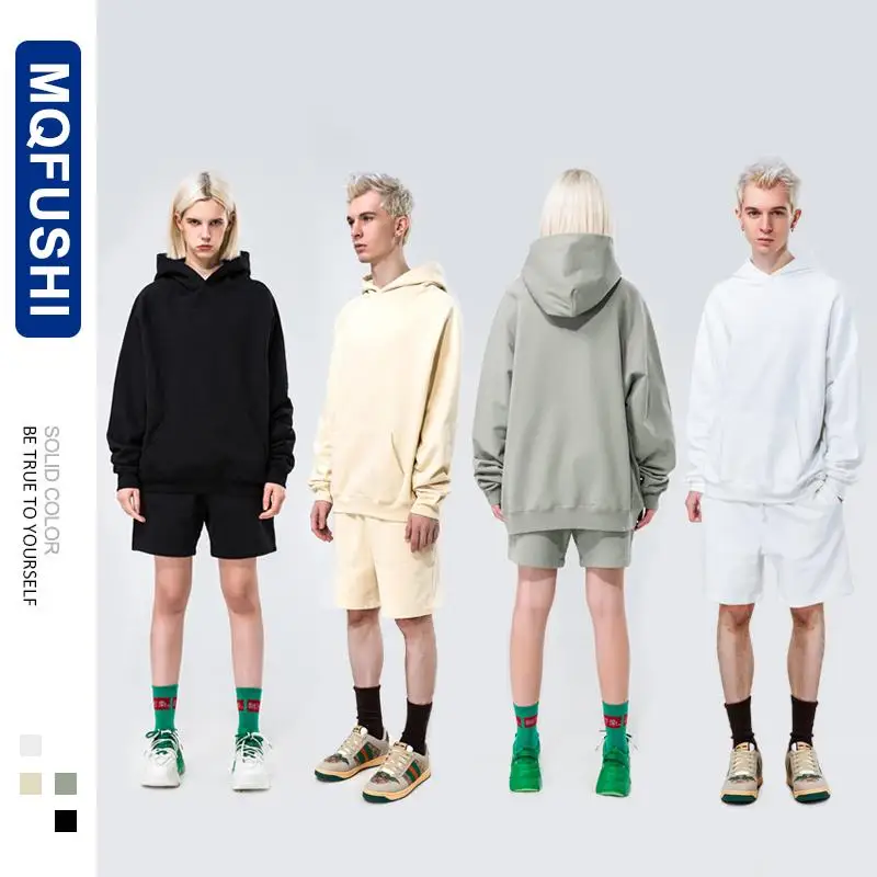 

460GSM Brand Cotton French Terry High-end Heavy Weight Winter Pullovers Thick Drop-Shoulder Sweatshirt Hoodies Casual Y2k