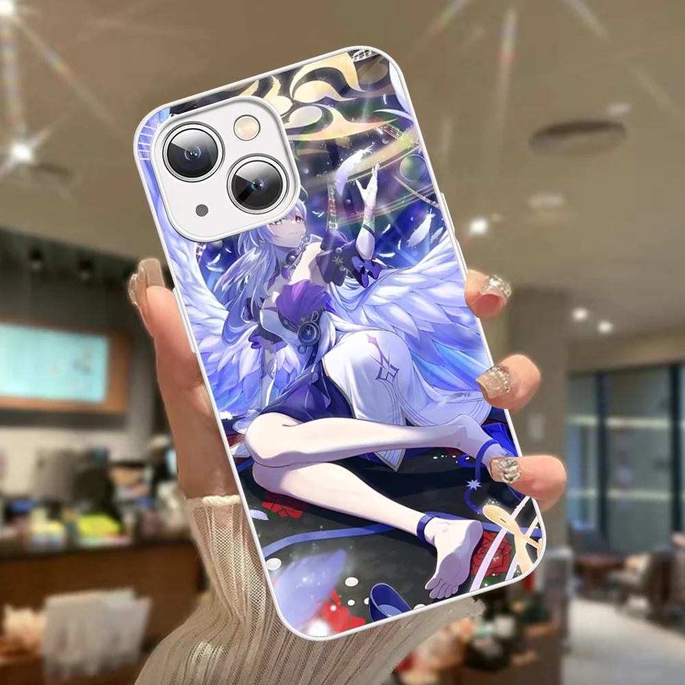 Honkai Star Rail ROBIN Phone Case Tempered Glass For Iphone 14 13 12 11 Pro Mini XS MAX 14Plus X XS XR Fundas