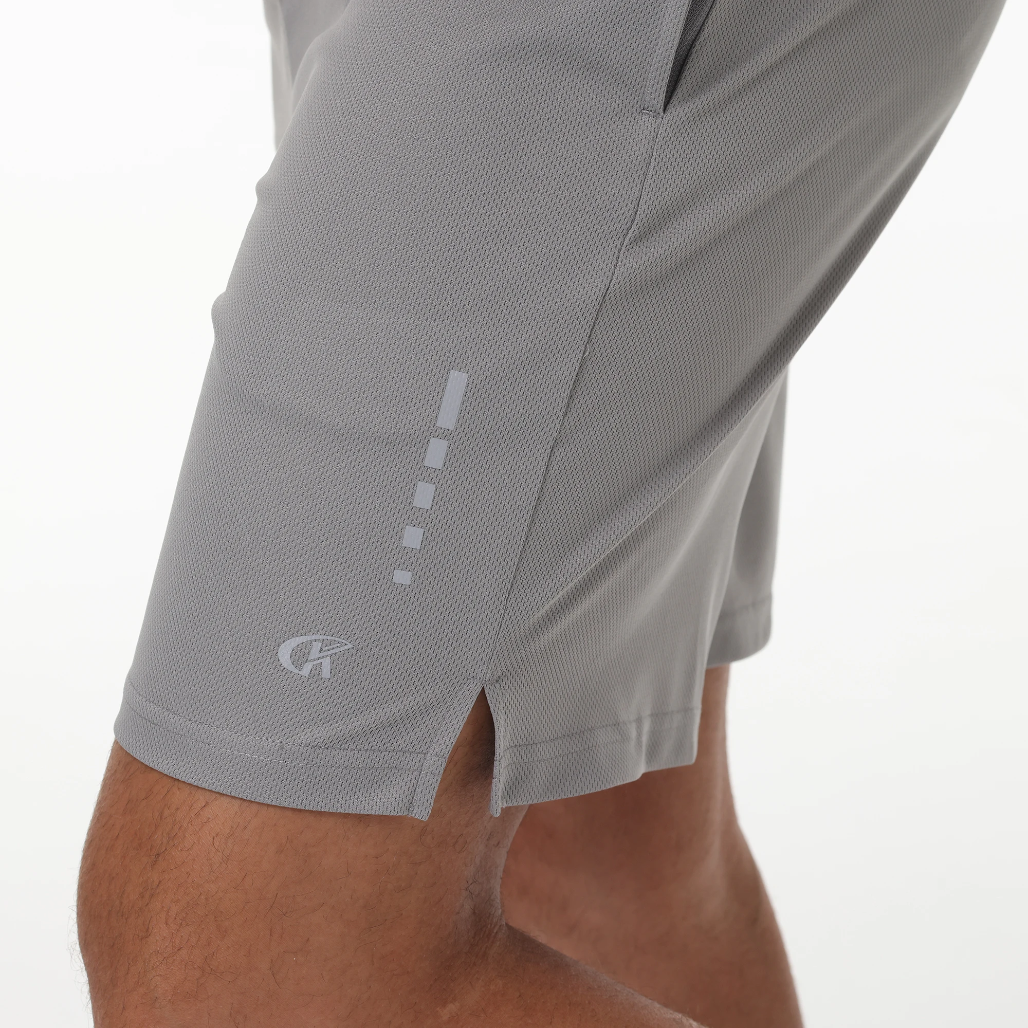 Men Summer Casual Breathable Mesh Shorts, High Quality Sport Short Pants, Stretch 7 Inch Shorts with Zipper Pockets