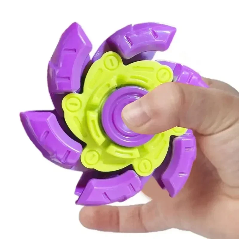 Funny Toys Creative Retractable Irritable Stress Relief Spinner Kid's Toy for Anxiety Stress Relief Portable Fingertip Gyroscope