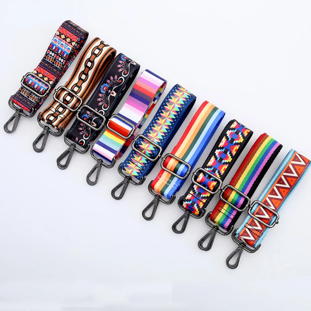 Nylon Colored Women Bag Strap for Crossbody Adjustable Bag Accessories Handle Shoulder Hanger Handbag Straps For Bag Ptgirl Belt