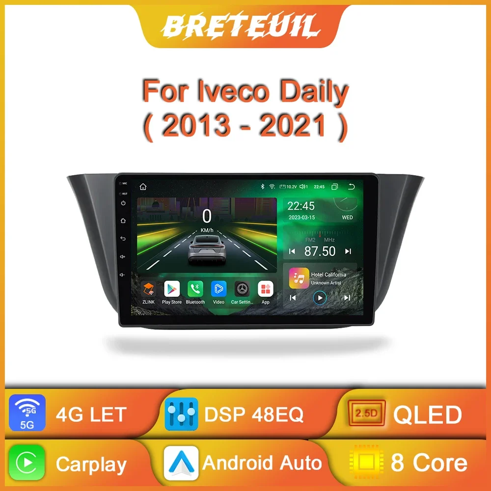 

For Iveco Daily 2013-2021 Car Radio Android Intelligent System Multimedia Player Navigation GPS Carplay Touch Screen Auto Stereo