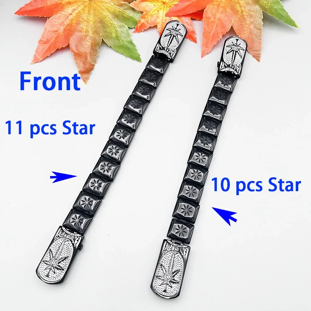 NJ70 مسبحة صلاة المسلمين ثلاثية الأبعاد البادئة ثمانية نجوم مدببة لهب الإصبع تخفيف التوتر طوي ورقة العنكبوت Blacksilvery الدورية #2