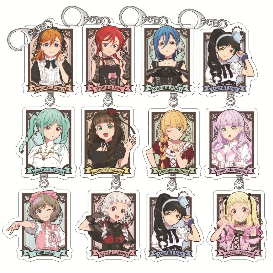 

LoveLive!Idol Girl Aquor Keychain Keyring porte cle llaveros