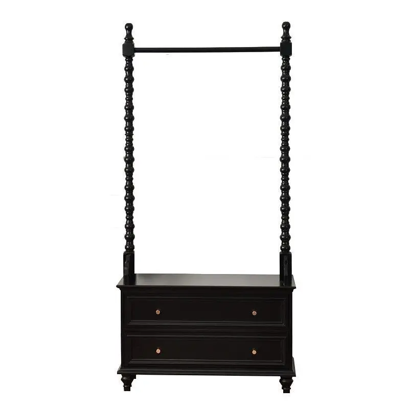 

Hanger floor-to-ceiling chest household American bedroom clothes coat rack bedside table integrated