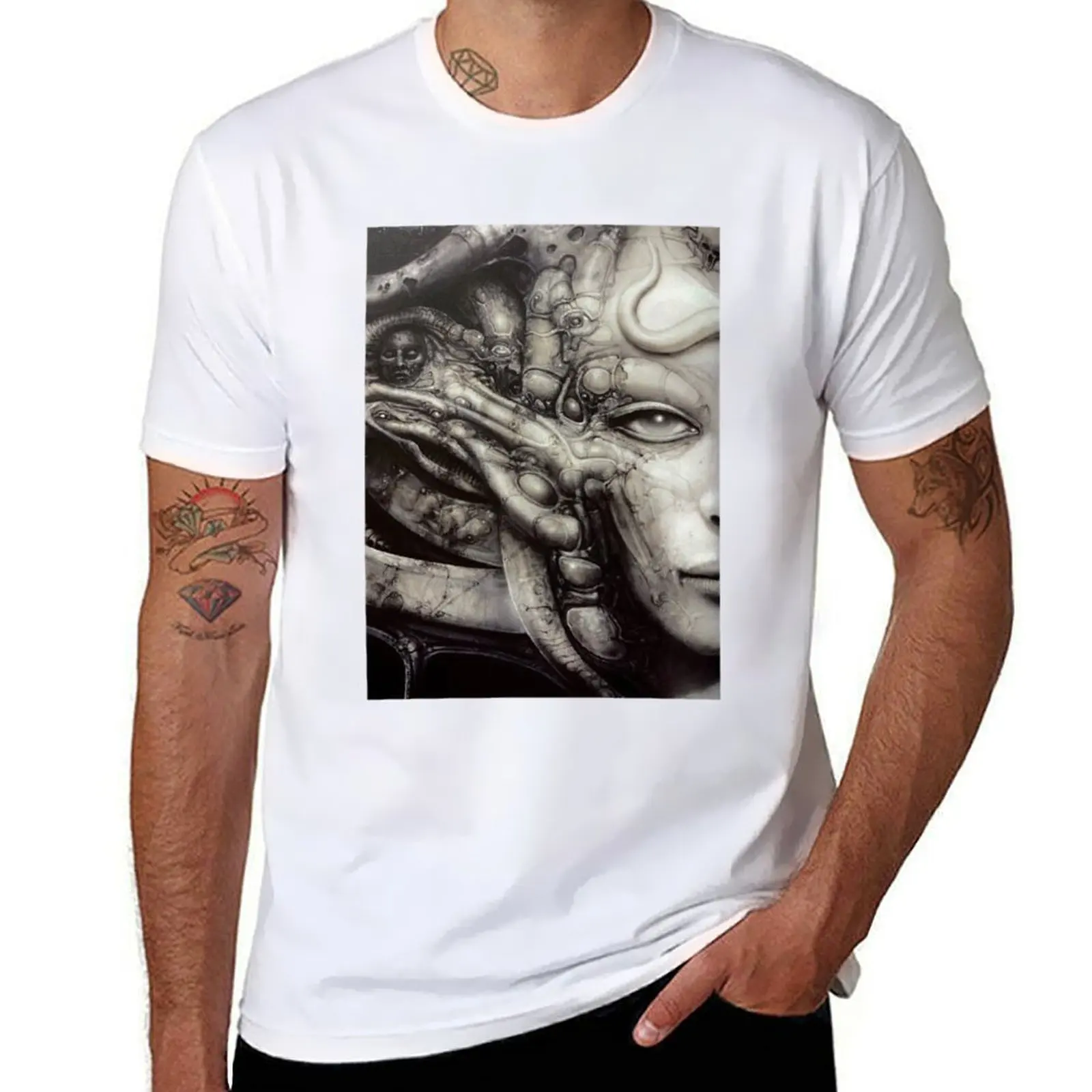 

HR Giger - Li (Detail) T-Shirt printed t shirts for man t shirt for man T-Shirt