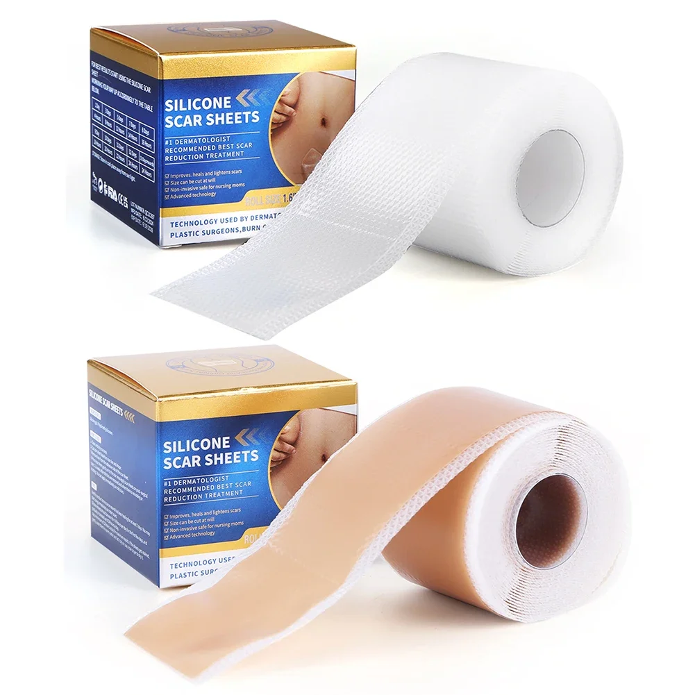 Silicone Scar Sheets Scar Reducing Tape 3M Tummy Tuck Tape Effective Scar Removal Sheets Healing for C-Section Keloid Acne